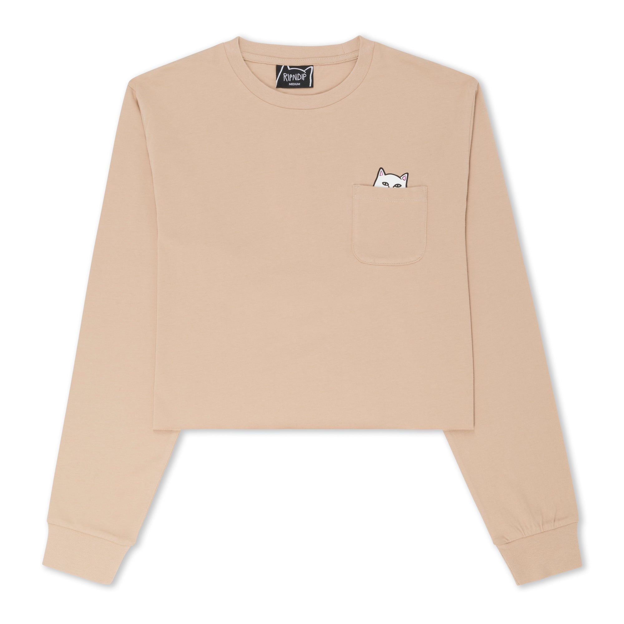 RIPNDIP Lord Nermal Cropped Long Sleeve (Almond)