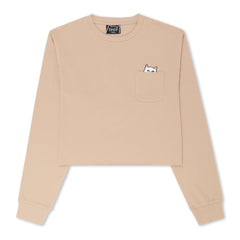 RIPNDIP Lord Nermal Cropped Long Sleeve (Almond)