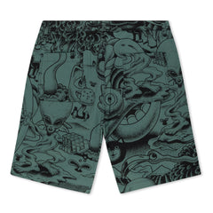 RIPNDIP Dark Twisted Fantasy Twill Shorts (Olive/Black)