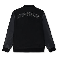 RIPNDIP Rari Varsity Jacket (Black)