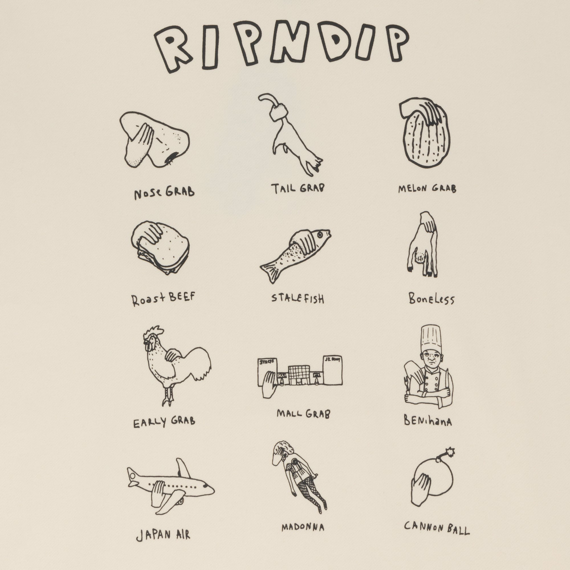 RIPNDIP Grabs Hoodie (Bone)