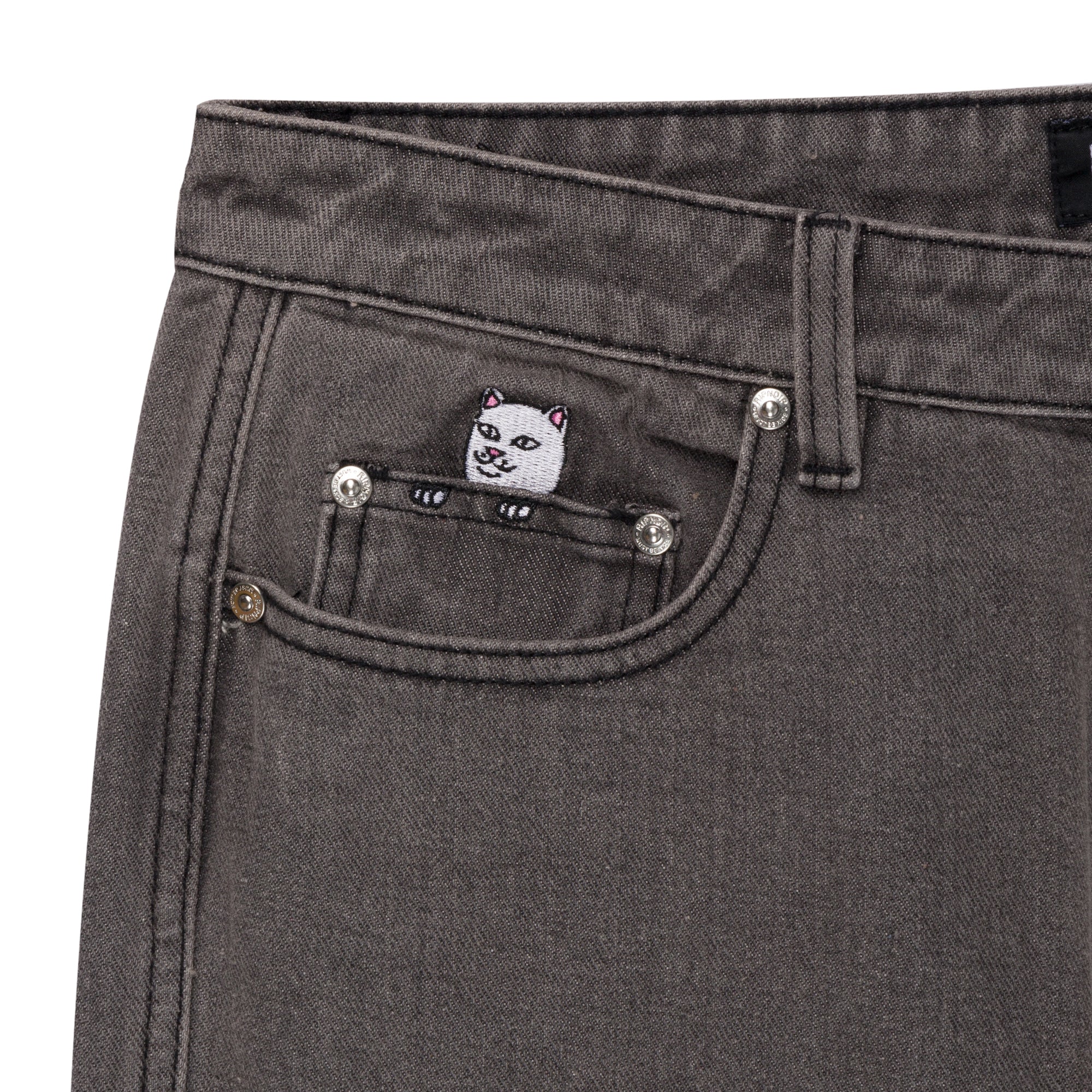 RIPNDIP Los Feliz Denim Pants (Charcoal Stone Wash)