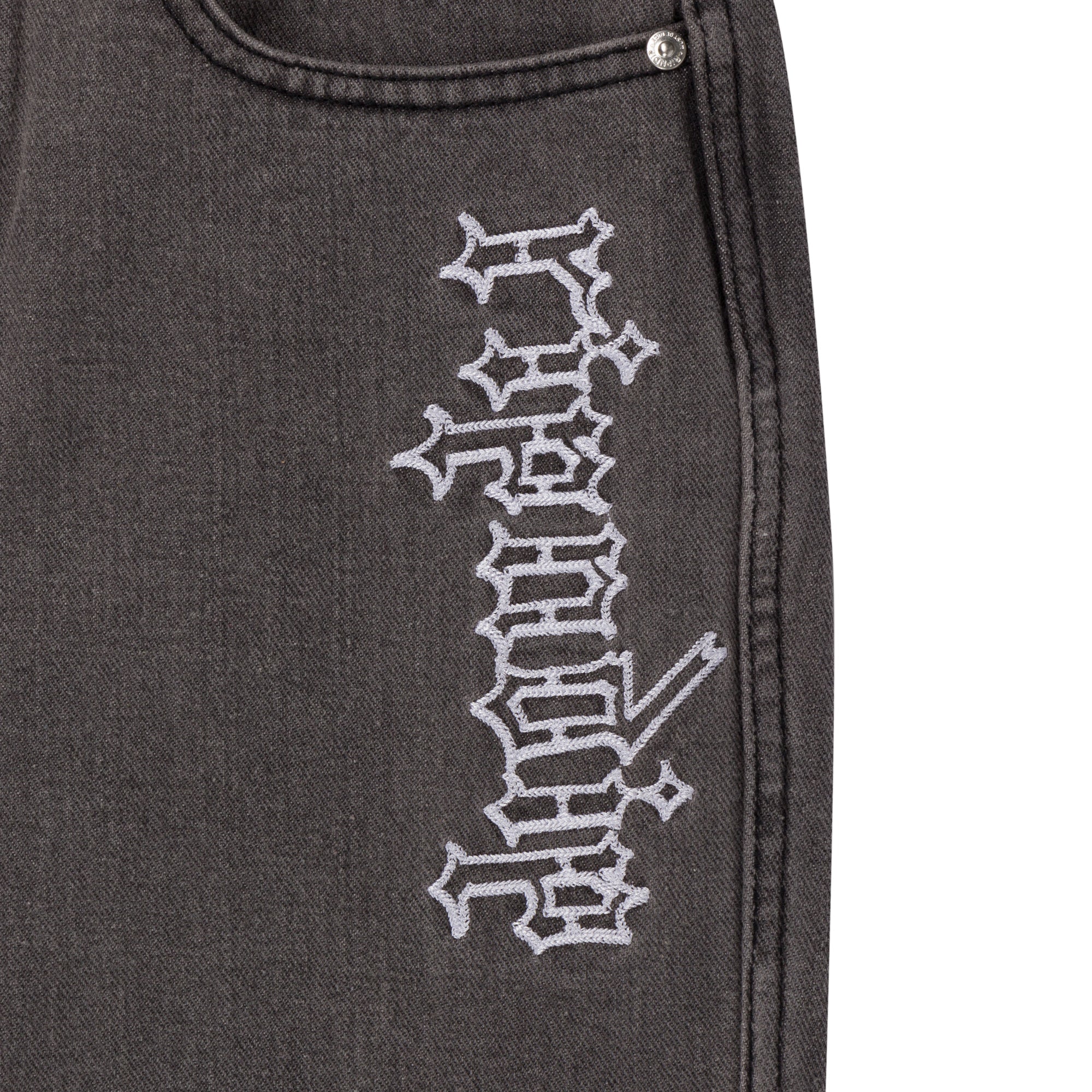 RIPNDIP Los Feliz Denim Pants (Charcoal Stone Wash)