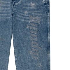 RIPNDIP Kawaii Nerm Womens Wide Leg Pants (Medium Wash)