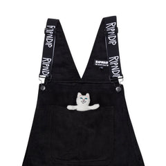RIPNDIP Nermy Buddy Corduroy Overalls (Black)