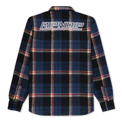 RIPNDIP Robo Button Up Flannel (Navy)
