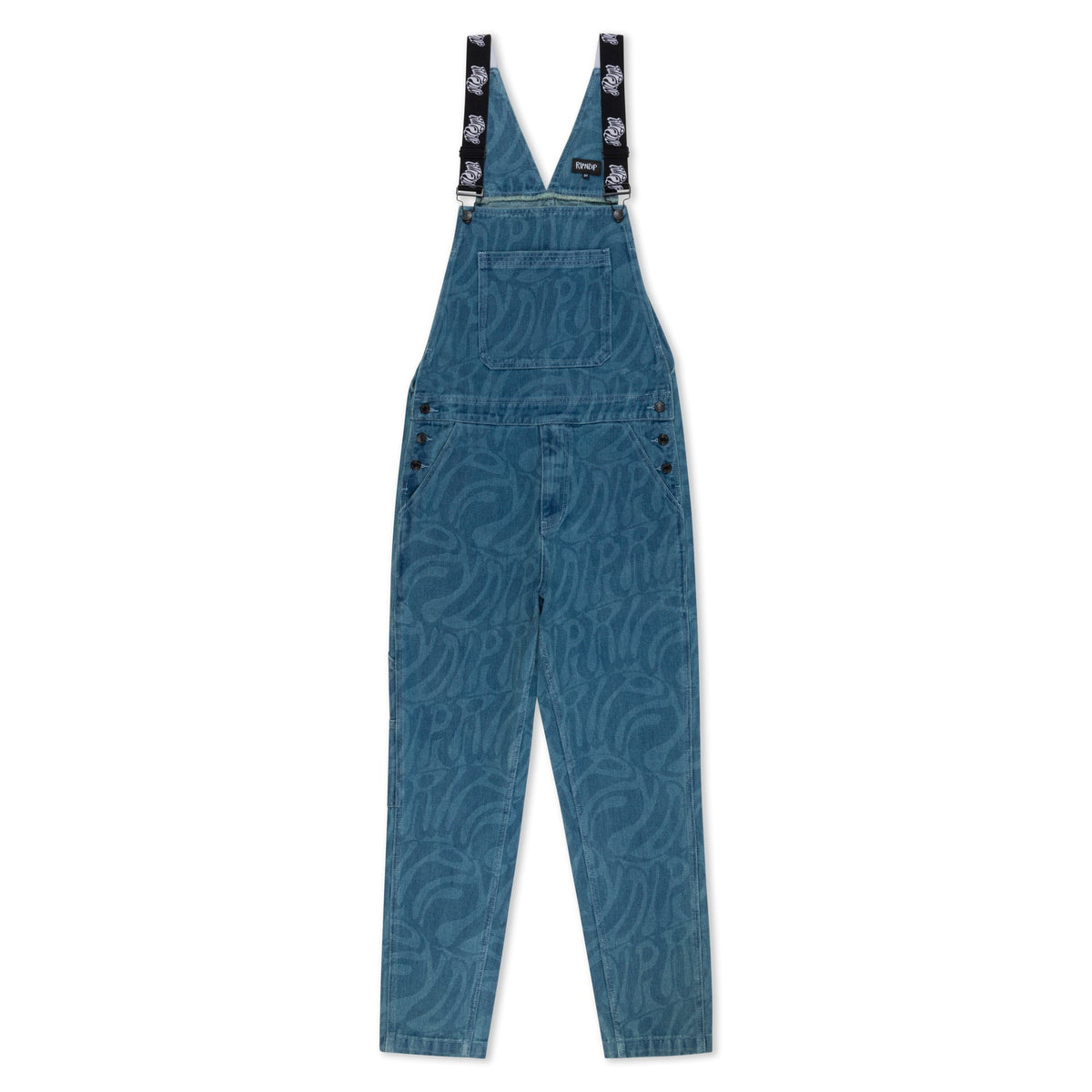 RIPNDIP Wilshire Denim Overalls (Medium Wash)