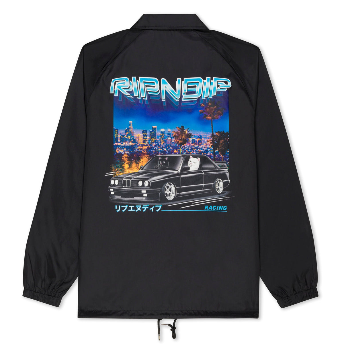 RIPNDIP Vroom Vroom Coaches Jacket (Black)
