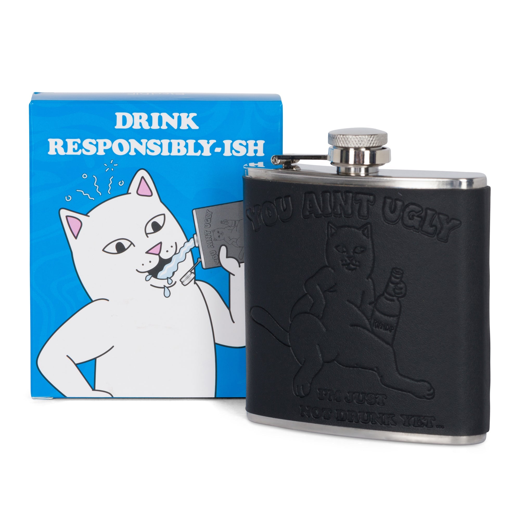 RIPNDIP You Ain't Ugly Flask (Black)