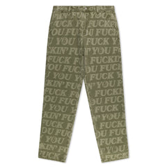 RIPNDIP F.U.F.F. Washed Denim Pants (Light Olive Denim)