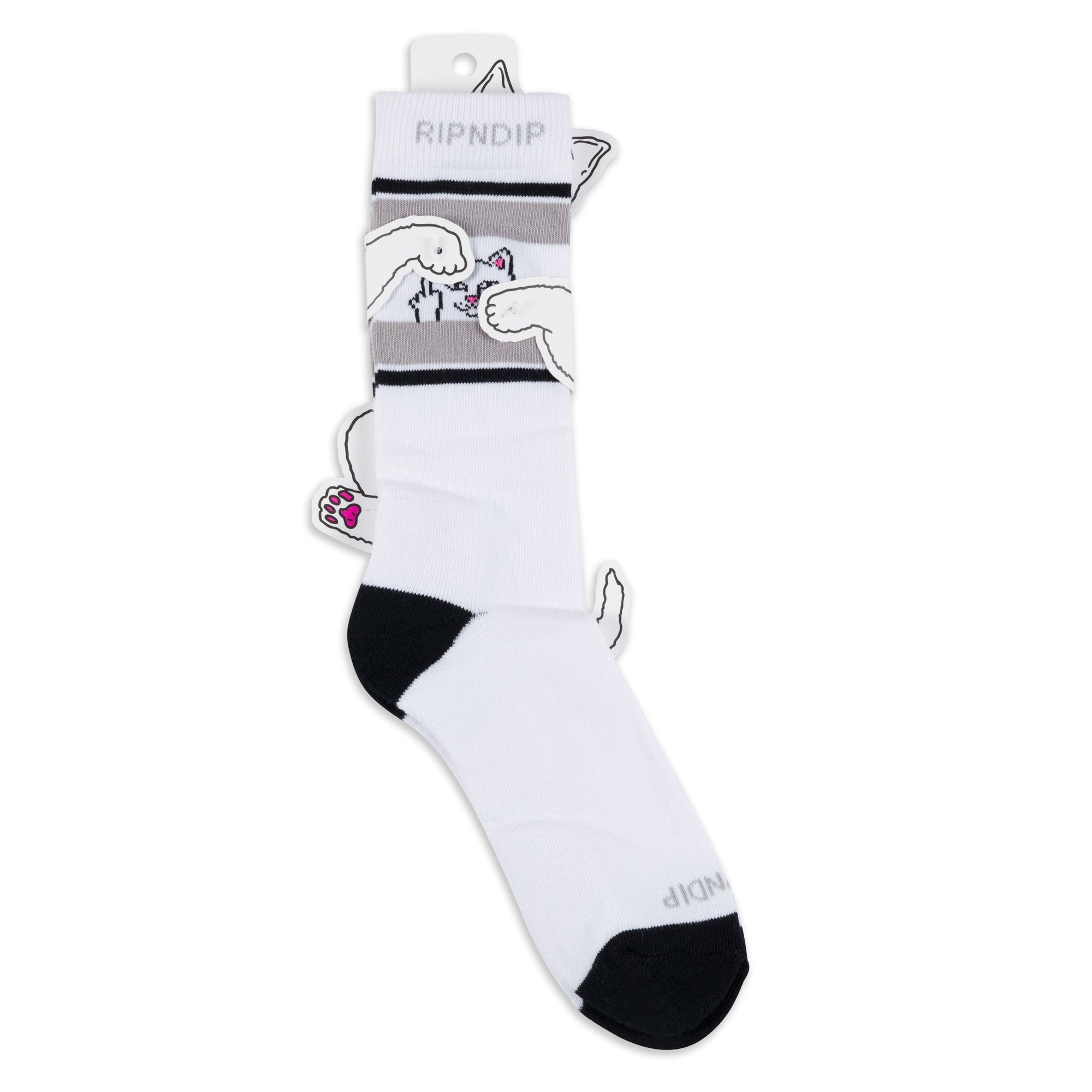 RIPNDIP Peeking Nermal Socks (White)