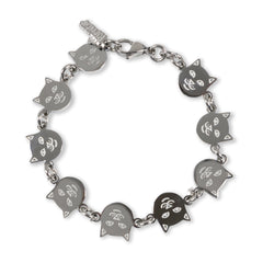 RIPNDIP Lord Nermal Metal Link Bracelet (Silver)