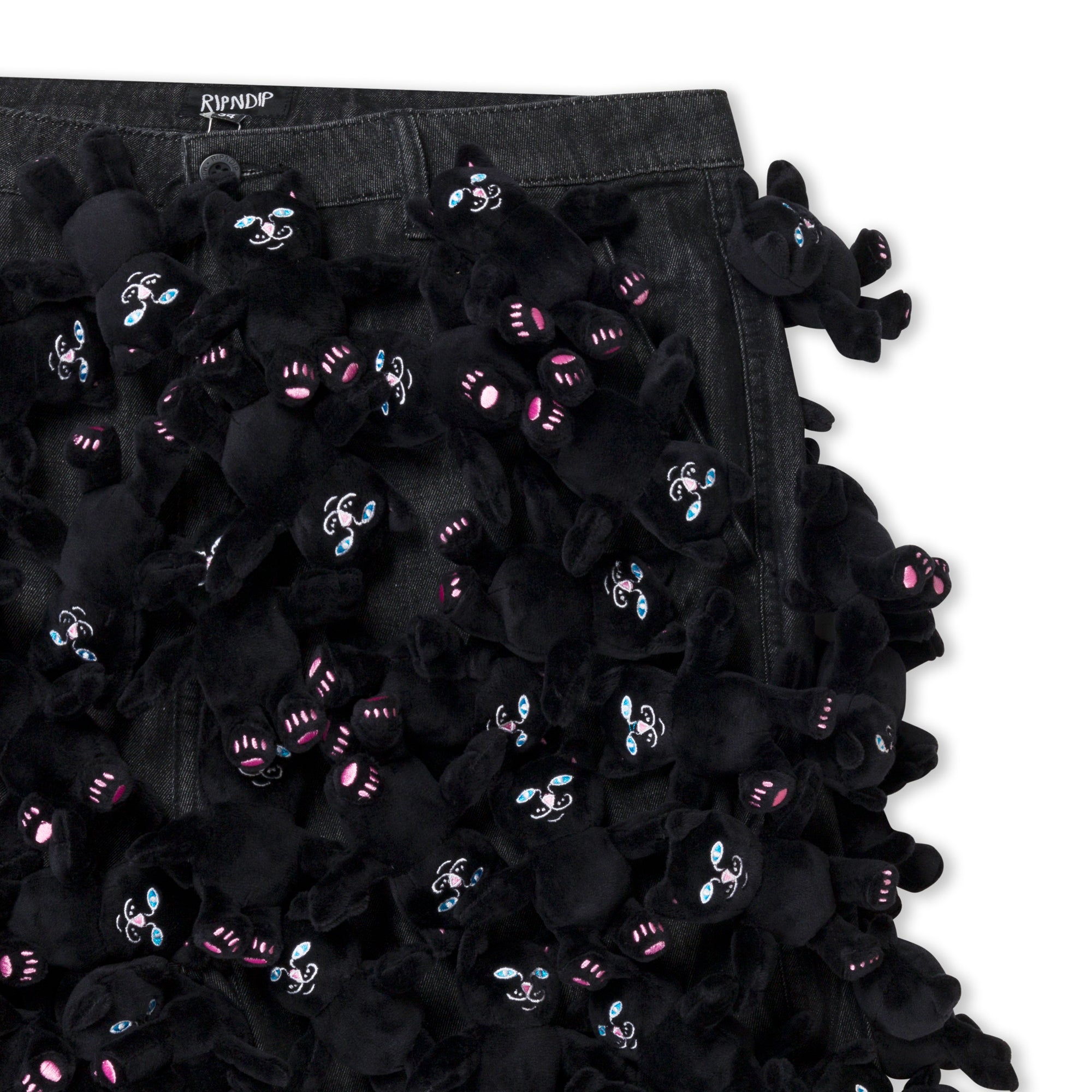 RIPNDIP Jermie Plush Denim Pants (Black)