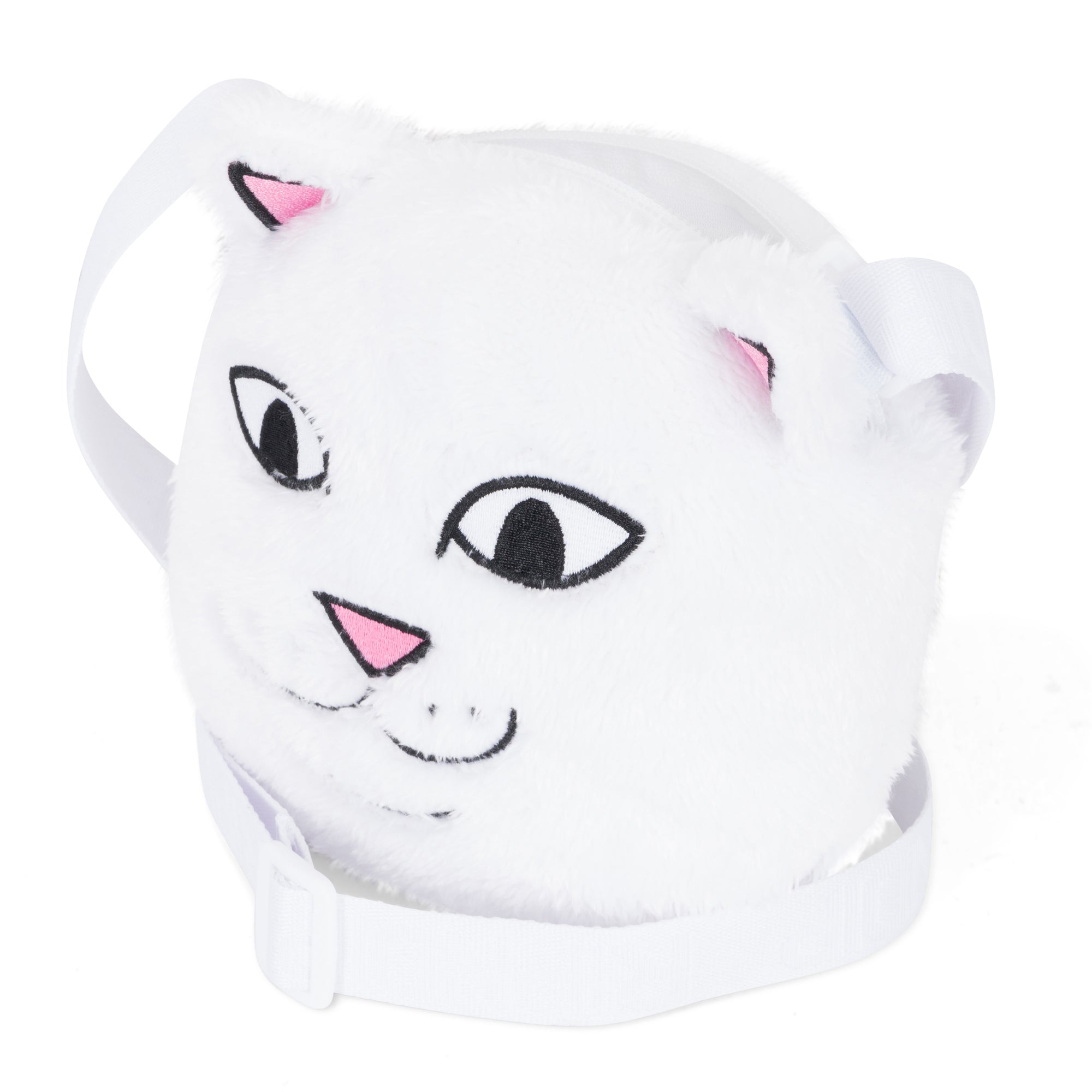 RIPNDIP Lord Nermal Sherpa Crossbody Bag (White)