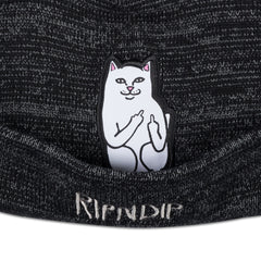 RIPNDIP Lord Nermal Pom Beanie (Black/Charcoal)