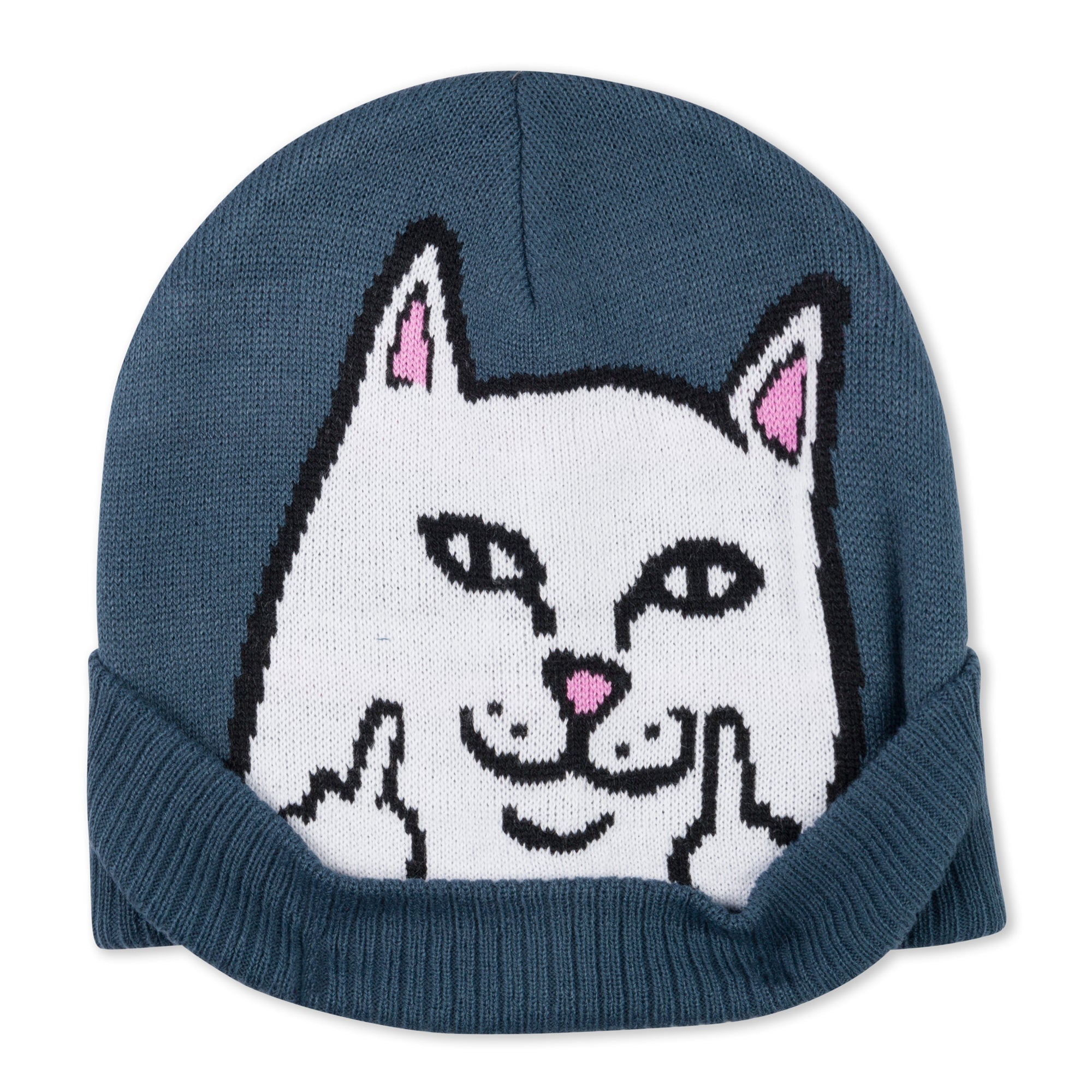 RIPNDIP Peeking Nermal Beanie (Storm Blue)