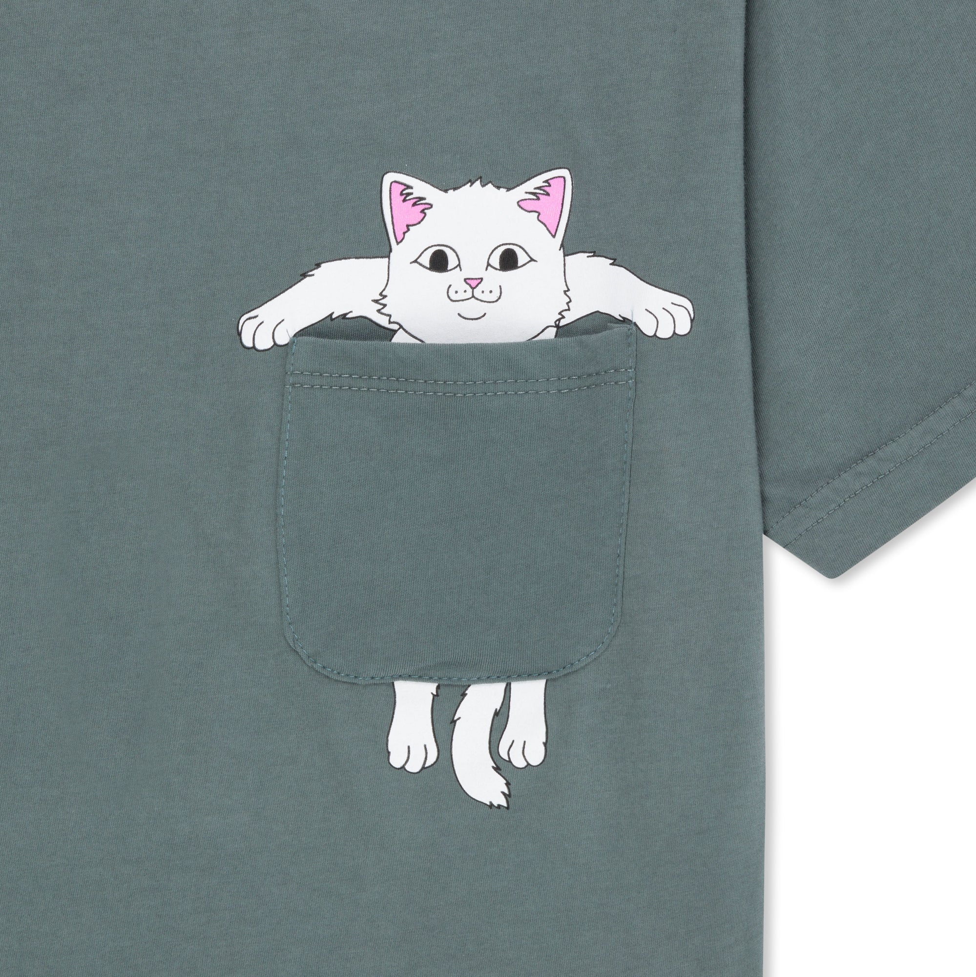 RIPNDIP Broke The Pocket Cropped Pocket Tee (Charcoal)