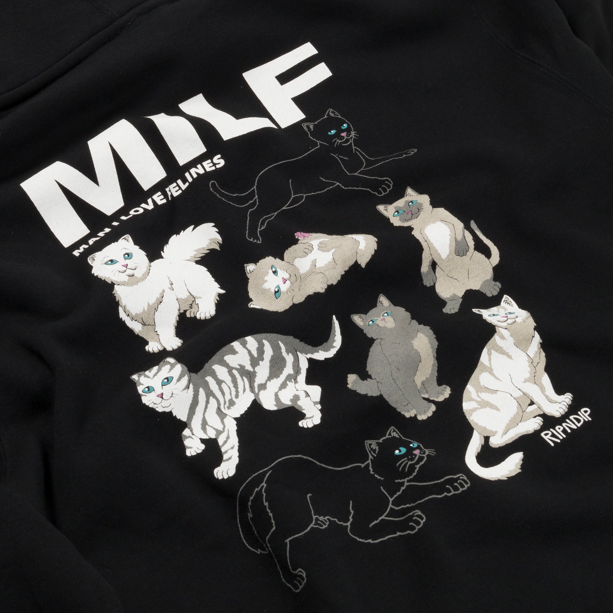 RIPNDIP Man I Love Felines Hoodie (Black)