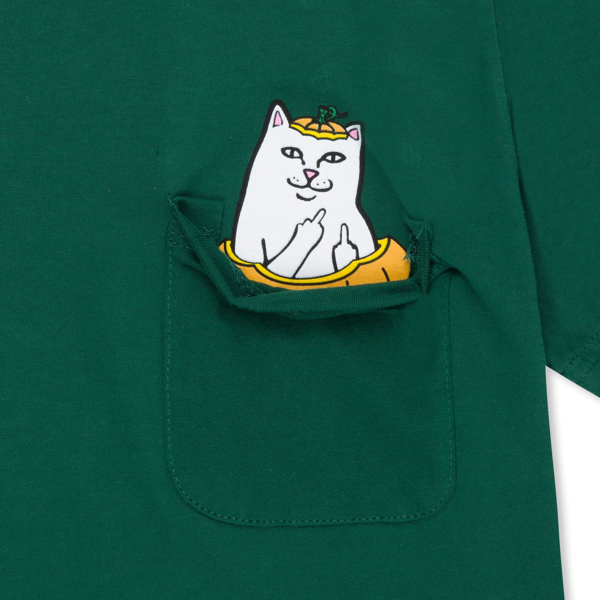 RIPNDIP Pumpkin Lord Nerm Pocket Tee (Hunter Green)