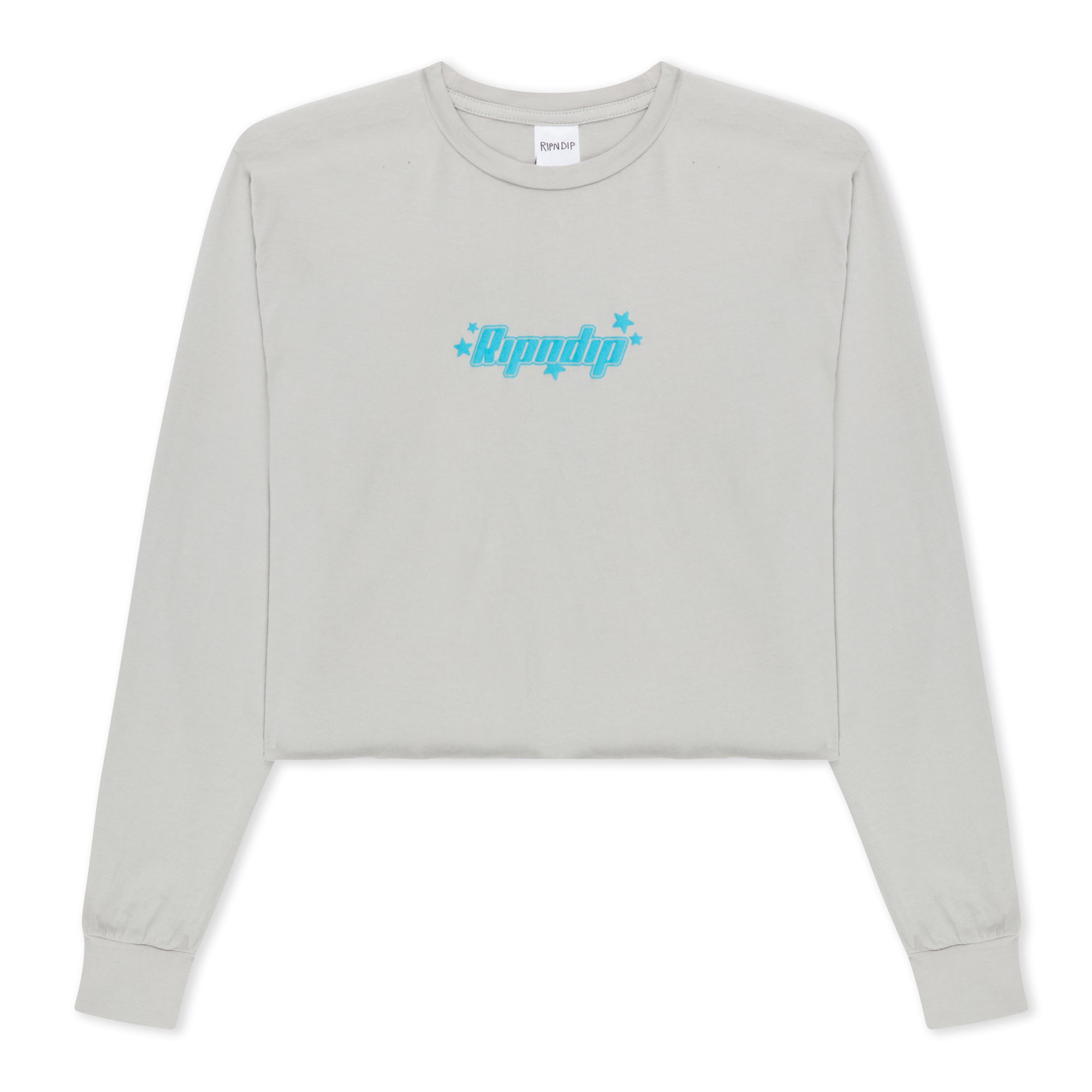 RIPNDIP Kawaii Nerm Cropped Long Sleeve (Grey)