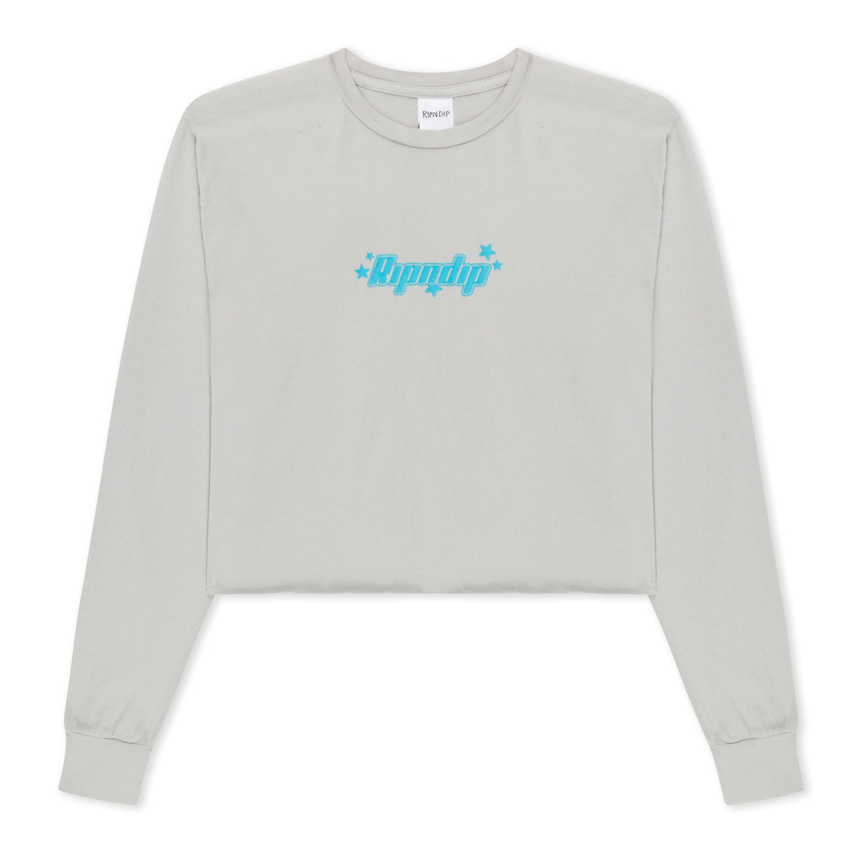 RIPNDIP Kawaii Nerm Cropped Long Sleeve (Grey)