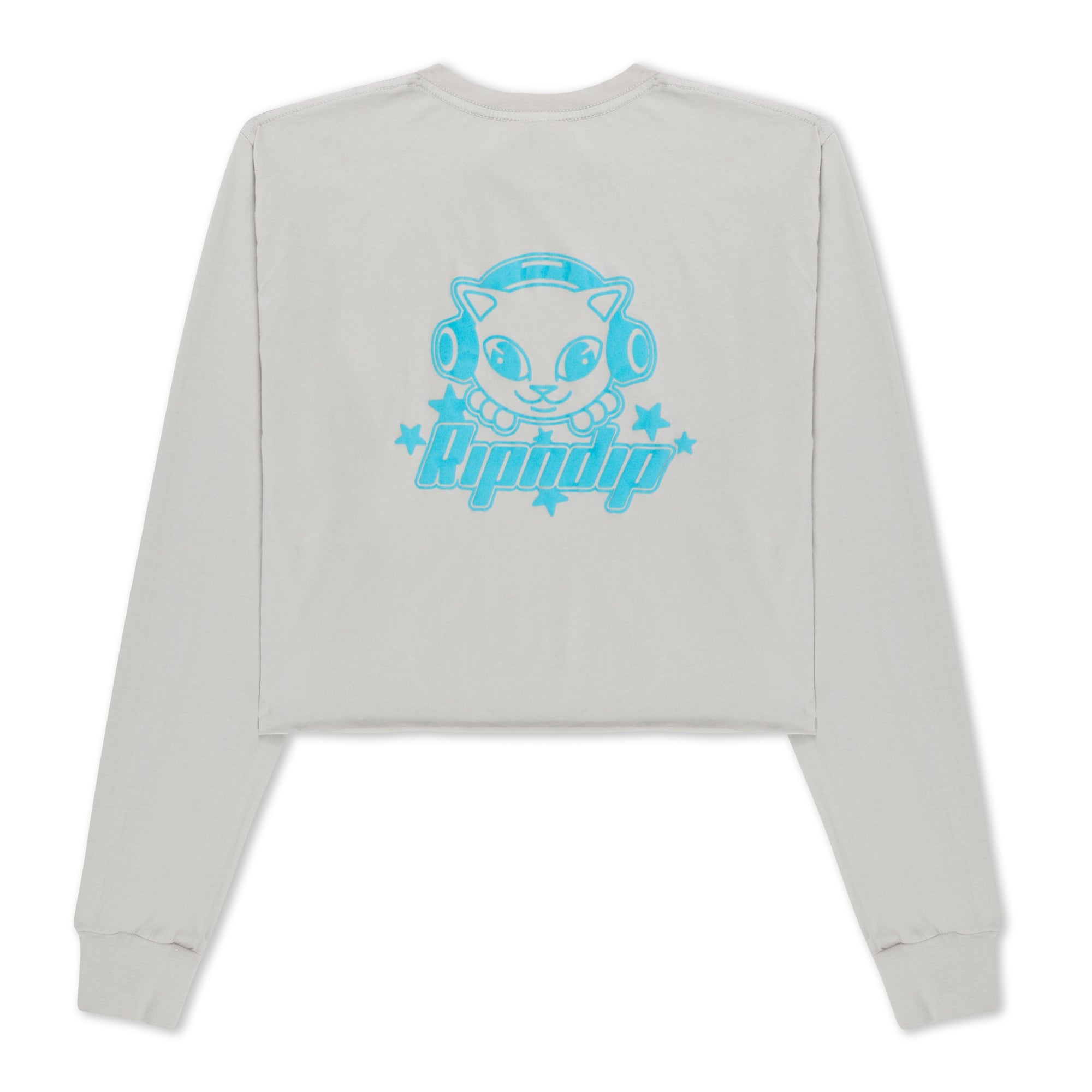 RIPNDIP Kawaii Nerm Cropped Long Sleeve (Grey)