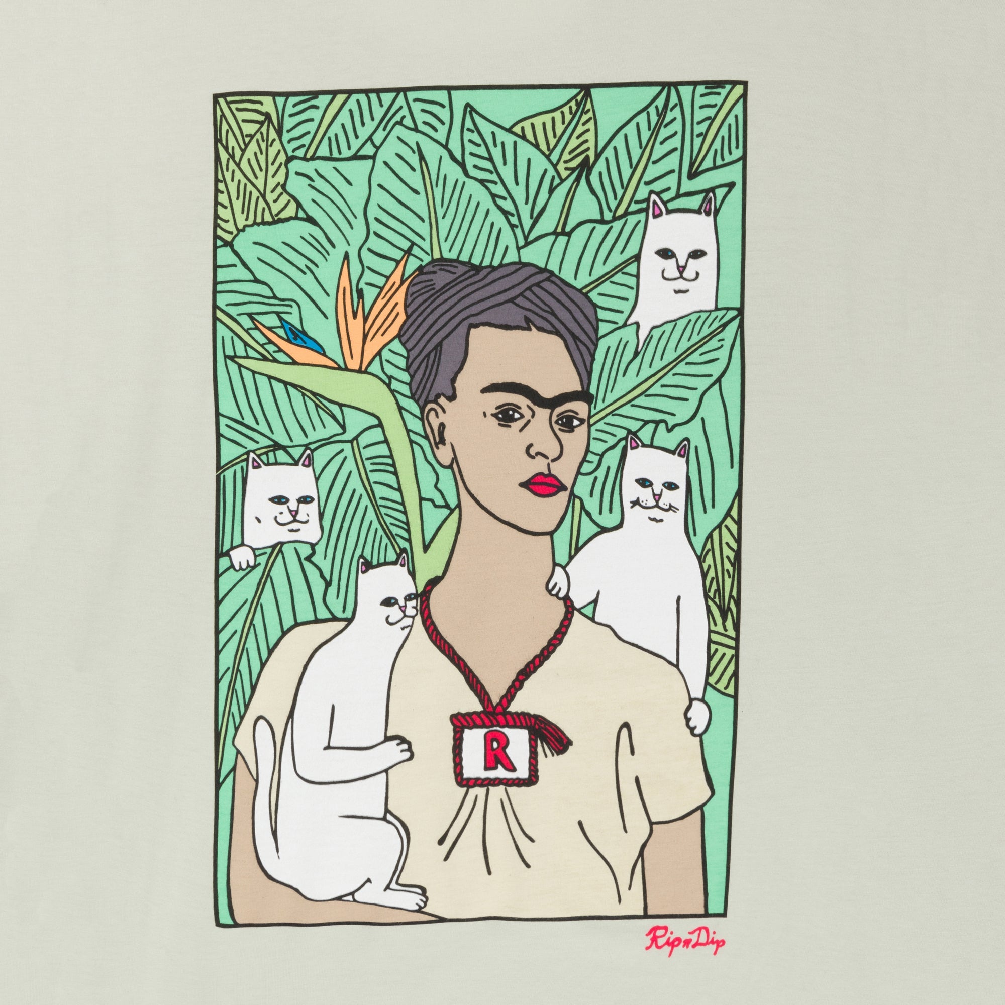 RIPNDIP Nermal Portrait Long Sleeve (Sage)