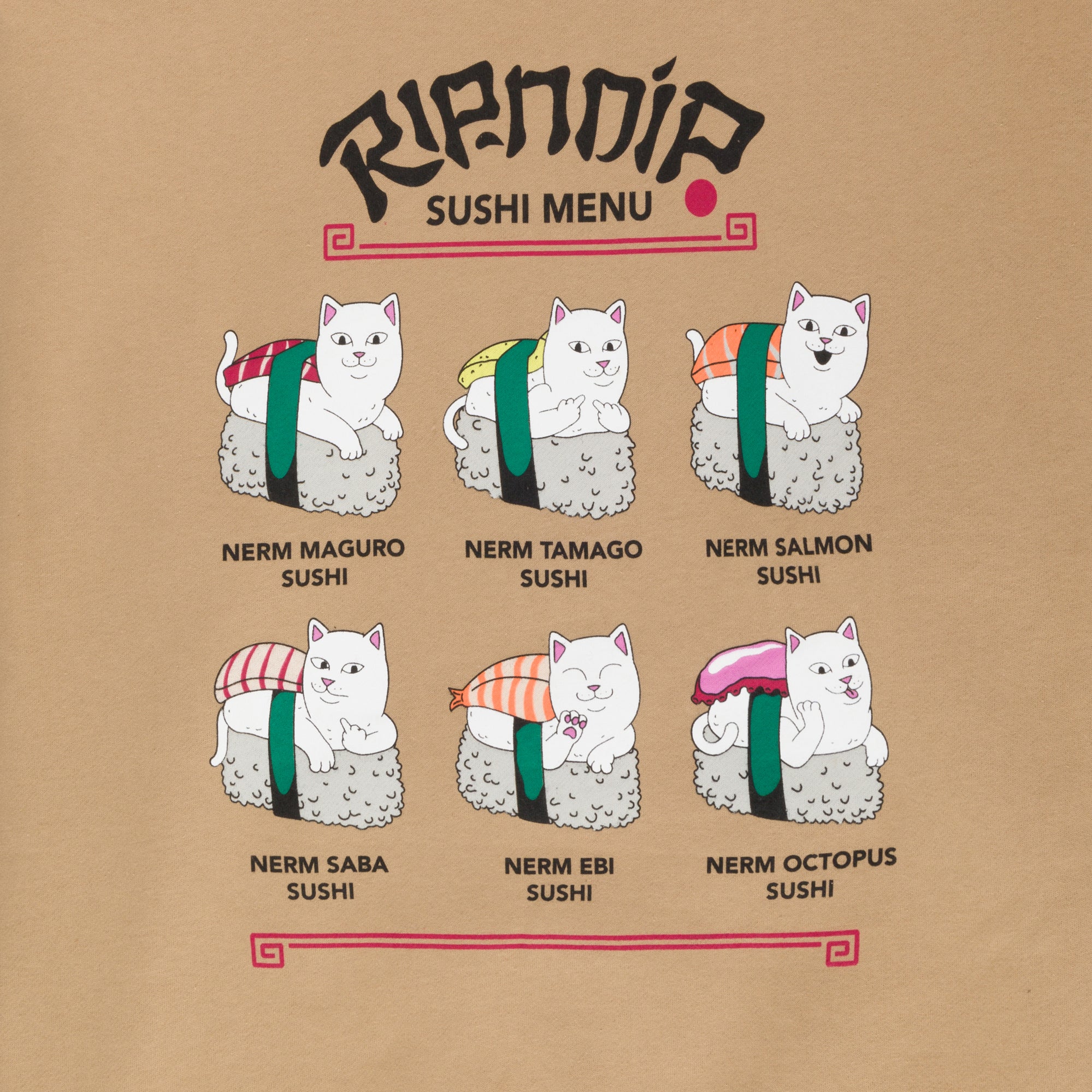 RIPNDIP Sushi Nerm Hoodie (Sandstone)