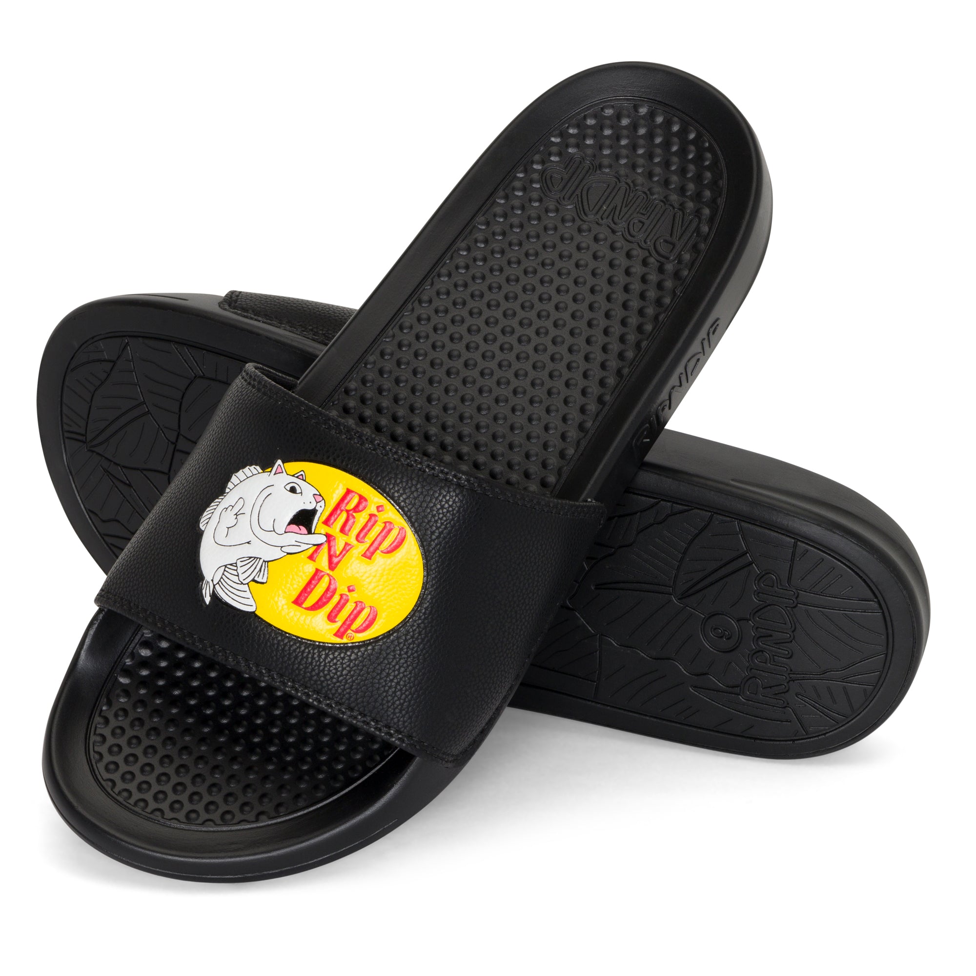 RIPNDIP Catfish Slides (Black)