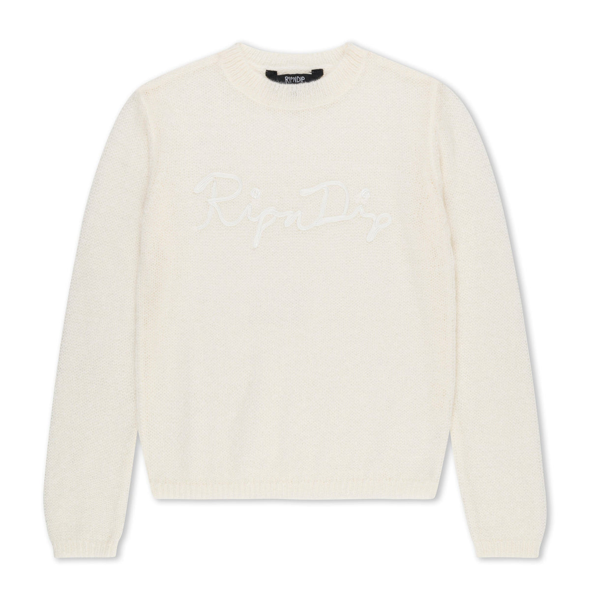 RIPNDIP Script Cropped Long Sleeve (Cream)