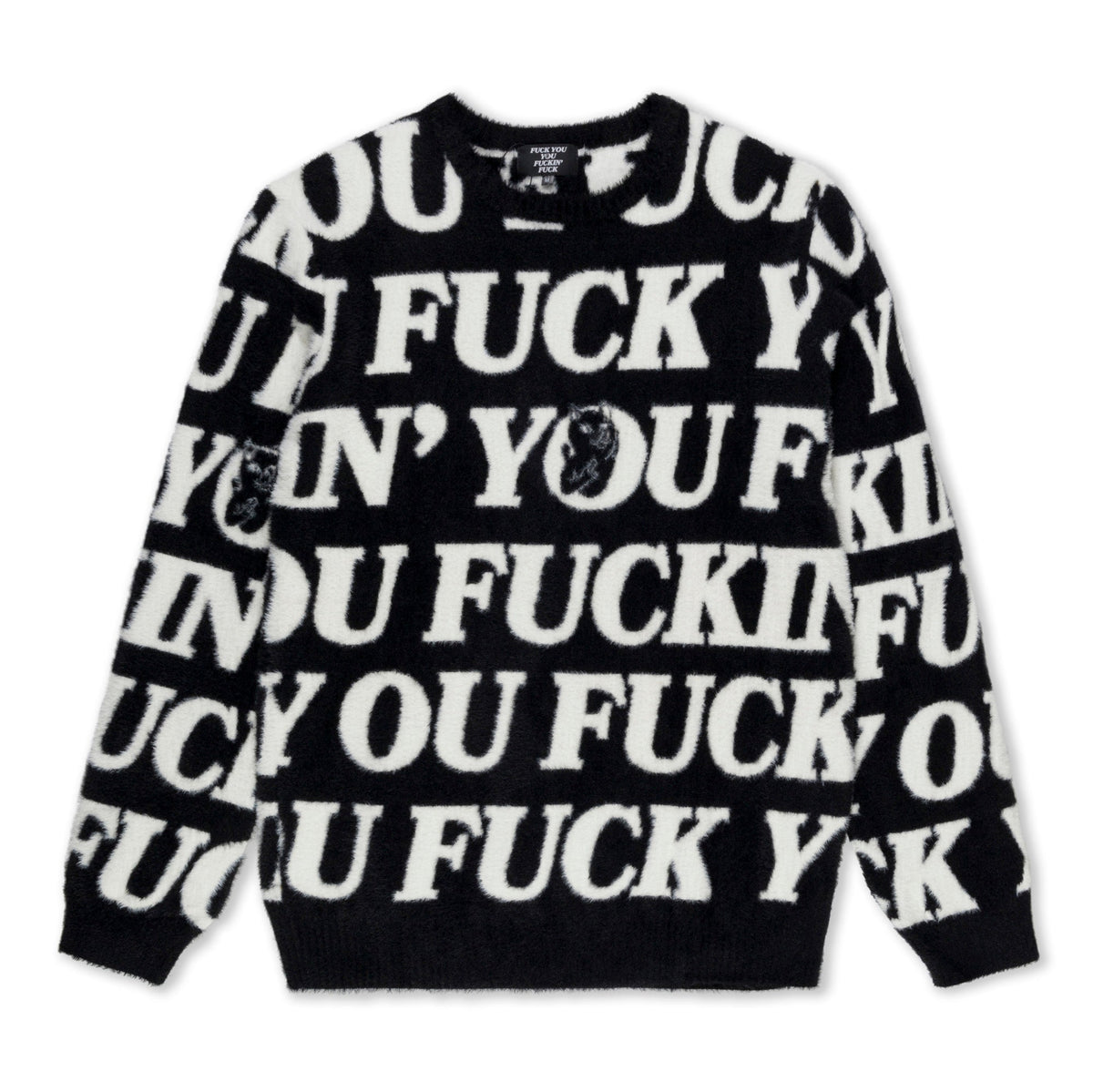 388060 Fuckin Fuck Mohair Sweater (Black)