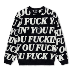 388060 Fuckin Fuck Mohair Sweater (Black)