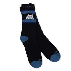 RIPNDIP Peeking Nermal Socks (Black/Slate)