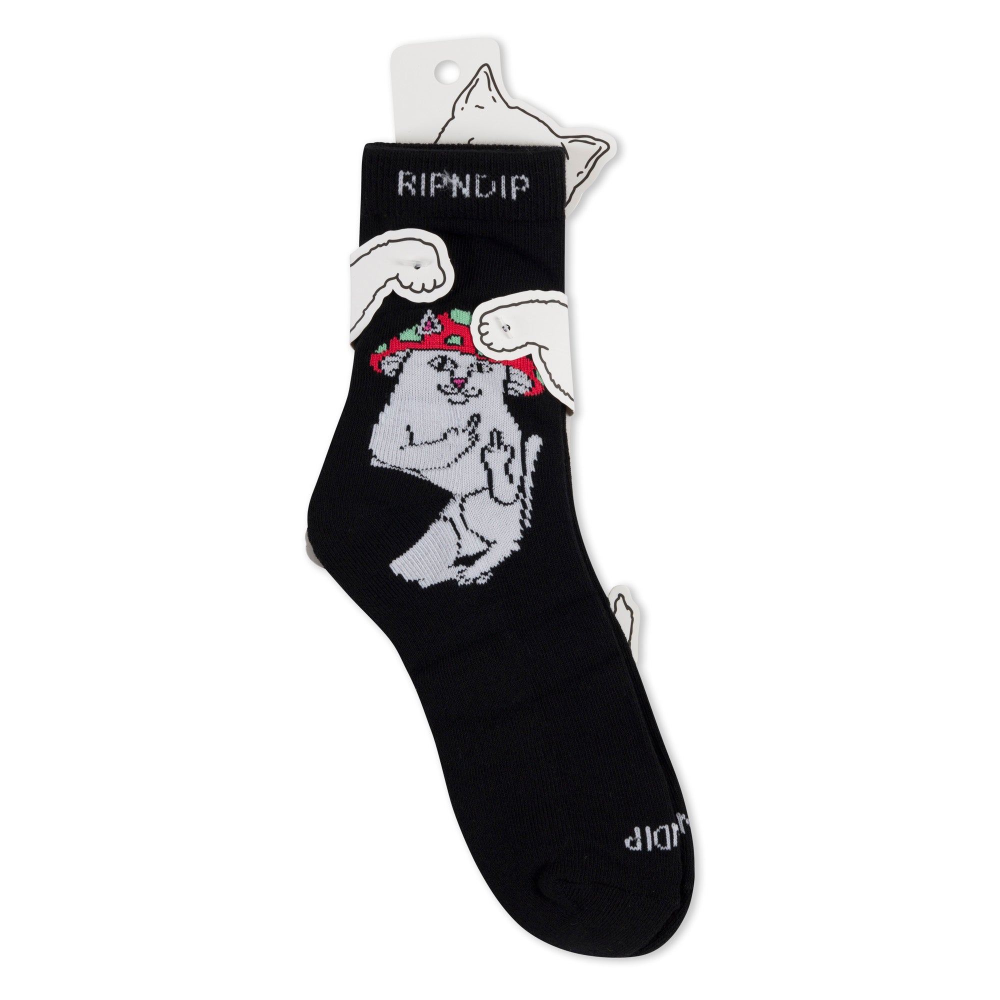 RIPNDIP Lord Shroomy Mid Socks (Black)