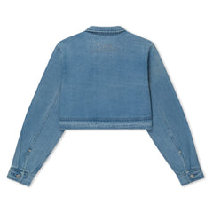 RIPNDIP Hyaena Cropped Denim Jacket (Medium Wash)
