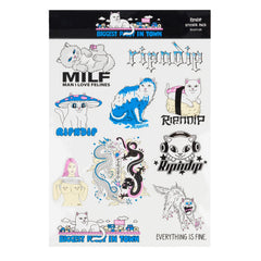 RIPNDIP My Neighborhood Sticker Sheet (Multi)