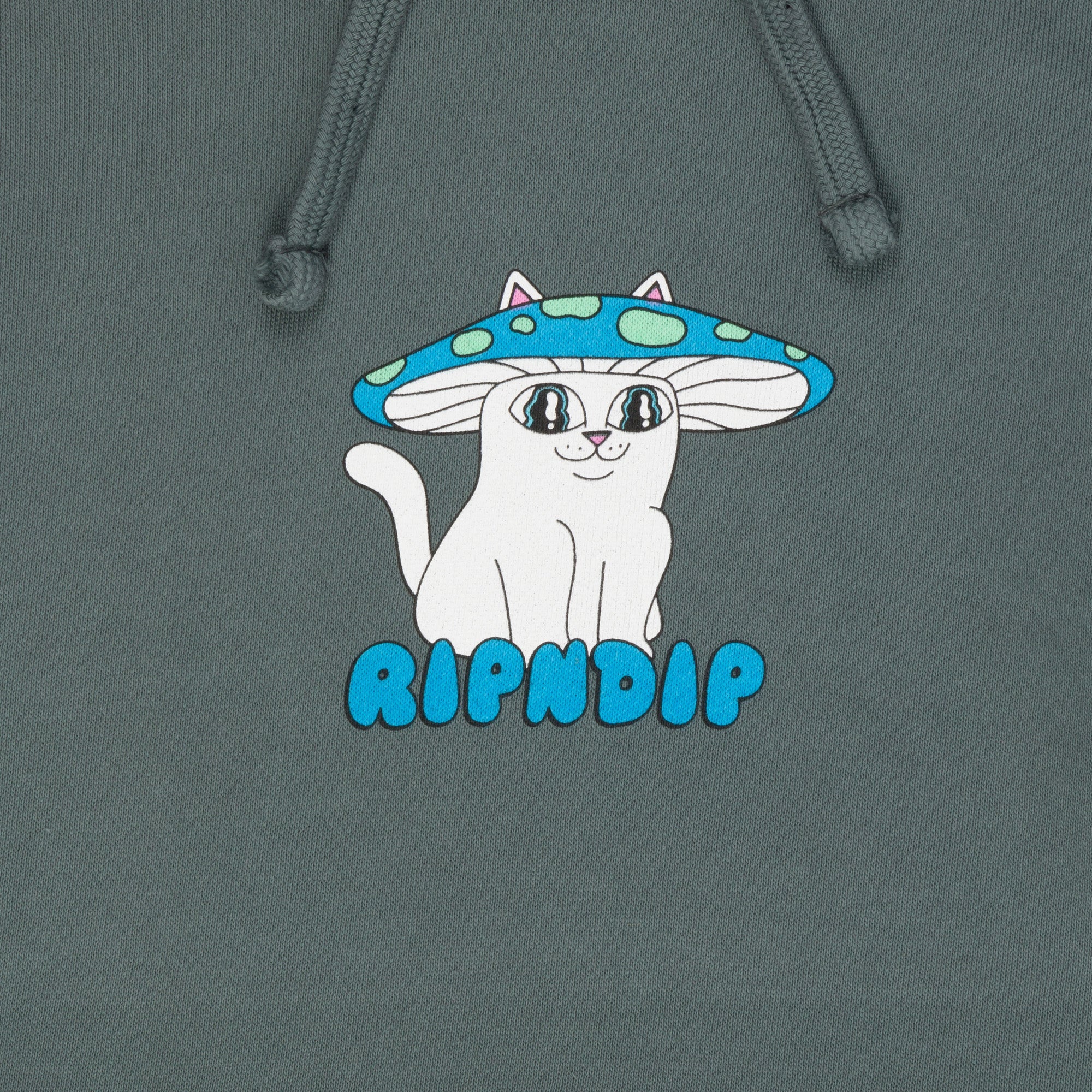 RIPNDIP Shroom Nerm Cropped Hoodie (Charcoal)