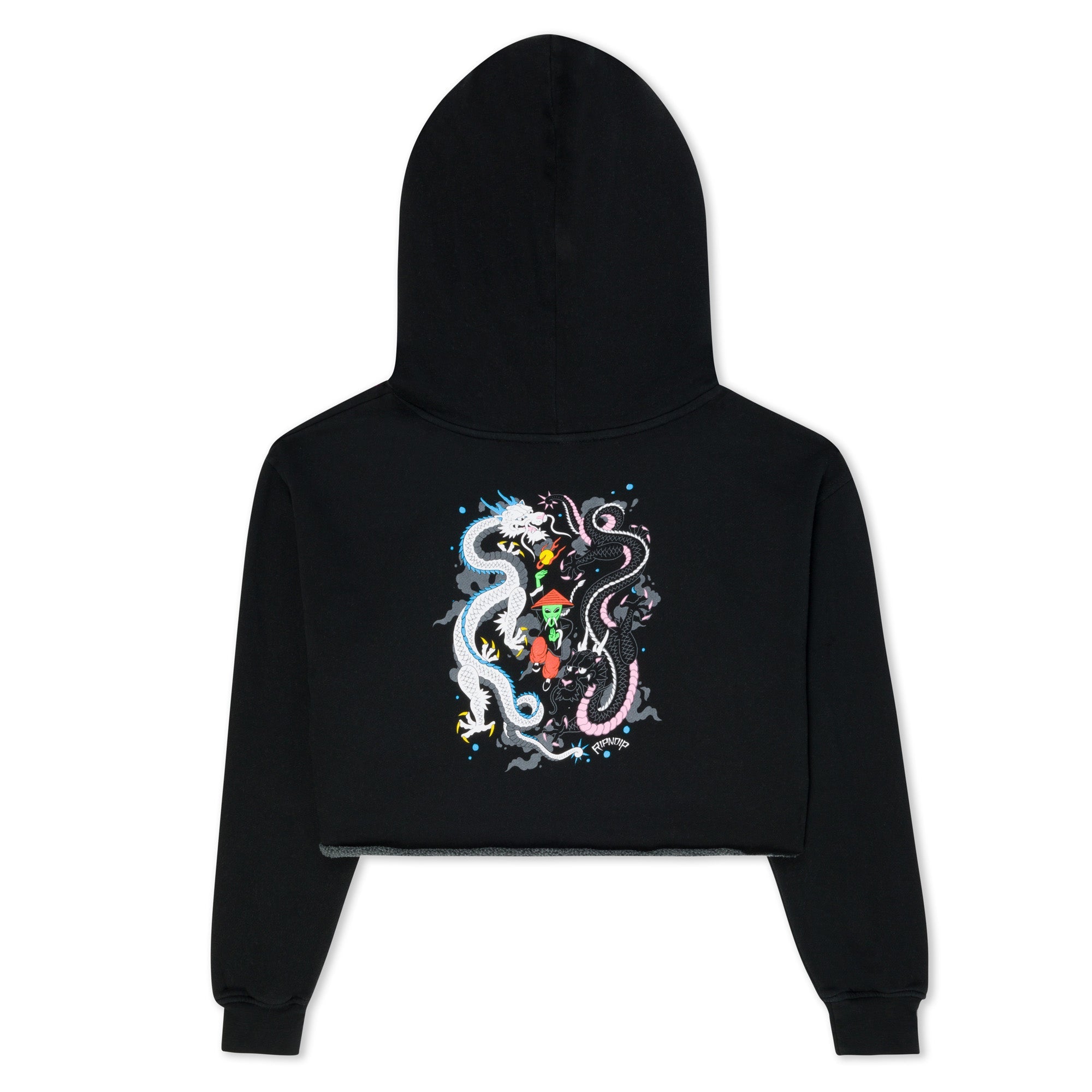 RIPNDIP Ryu Cropped Hoodie (Black)