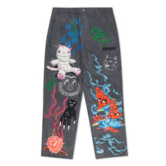 RIPNDIP Travis Wide Leg Pants (Charcoal)