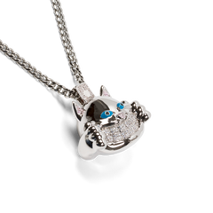 RIPNDIP Ripndip x King Ice Nermal Necklace (Silver)