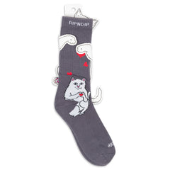 RIPNDIP Nermal Loves Socks (Charcoal)