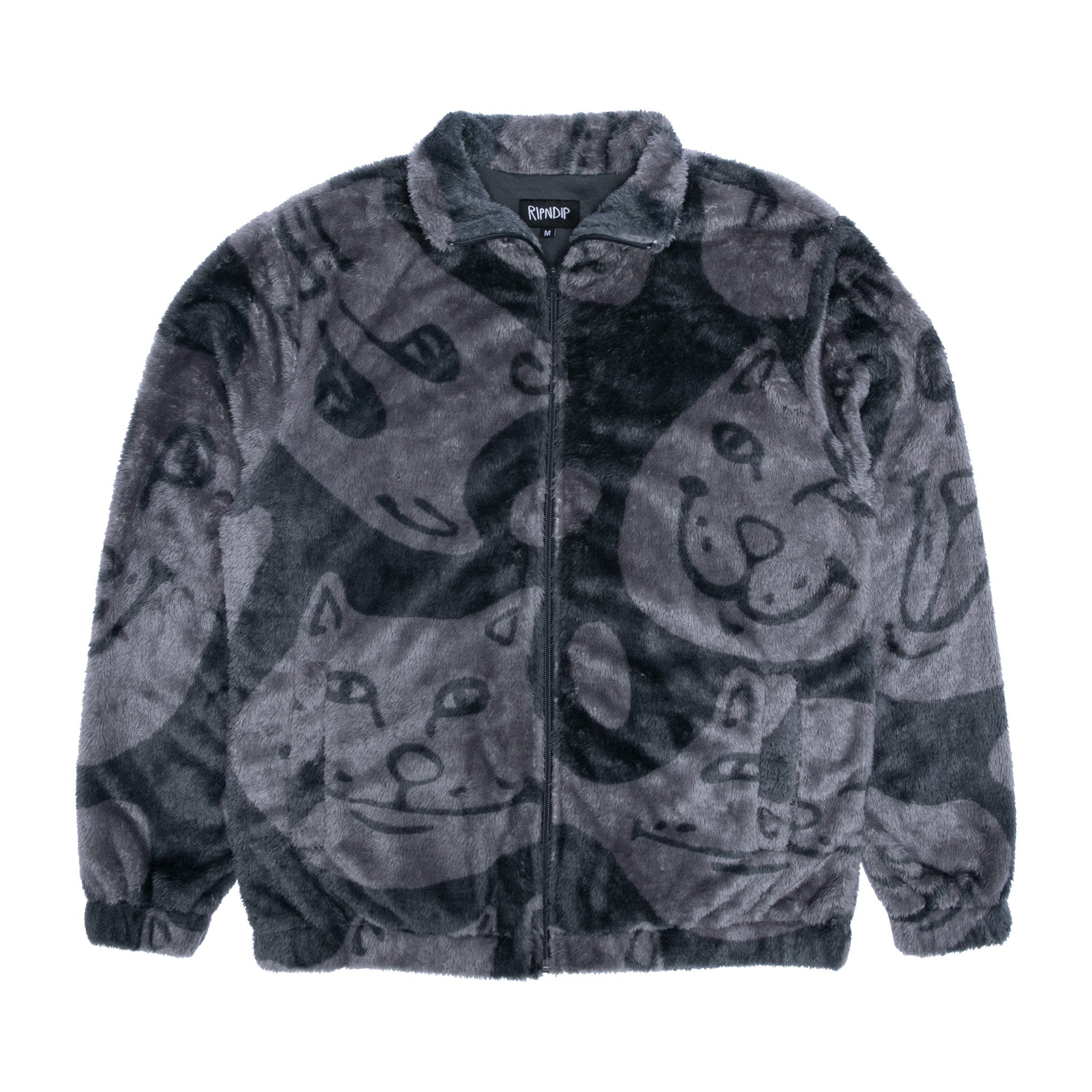 RIPNDIP Many Faces Sherpa Jacket (Charcoal)