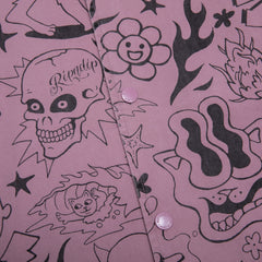 RIPNDIP We Don't Care Coaches Jacket (Mauve)