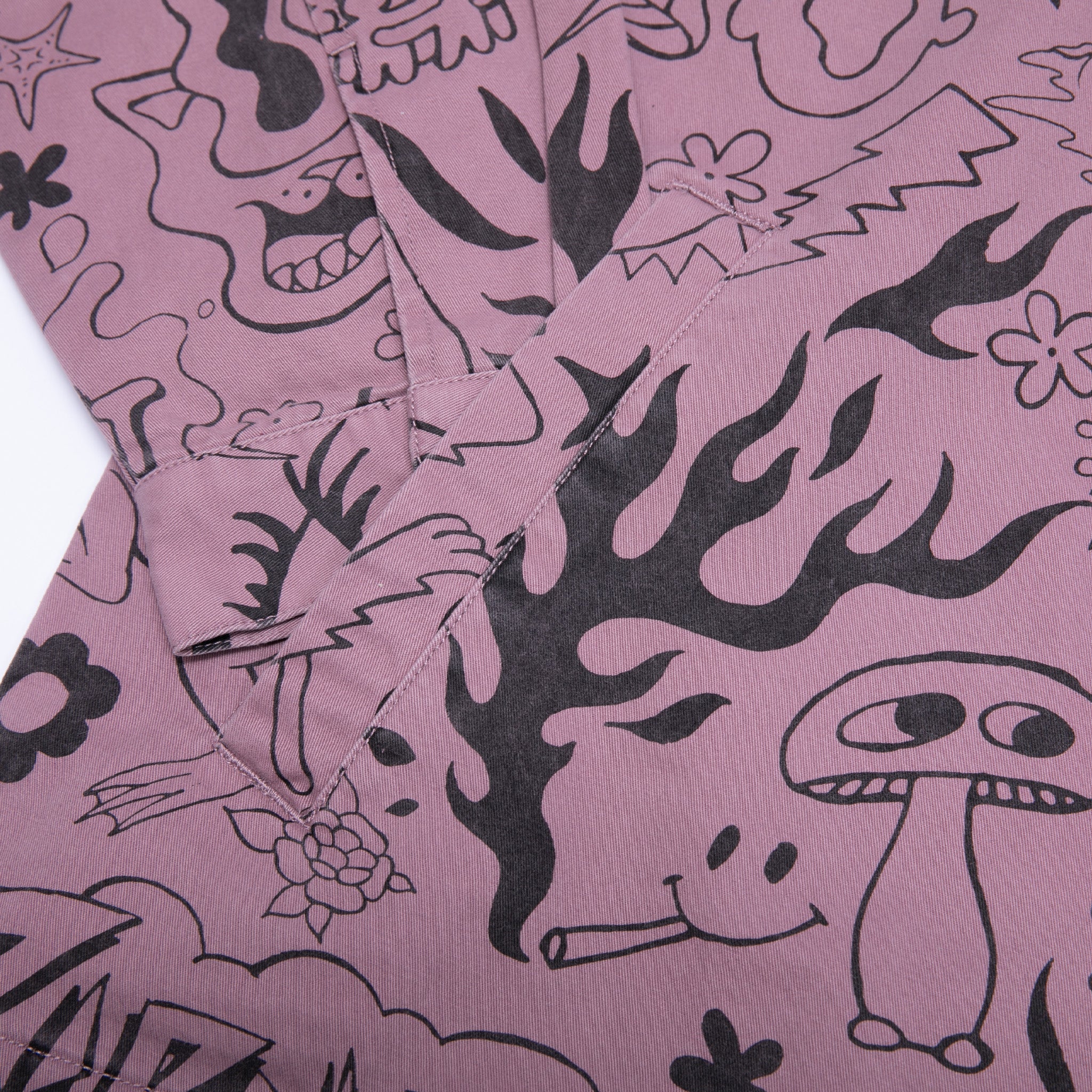 RIPNDIP We Don't Care Coaches Jacket (Mauve)