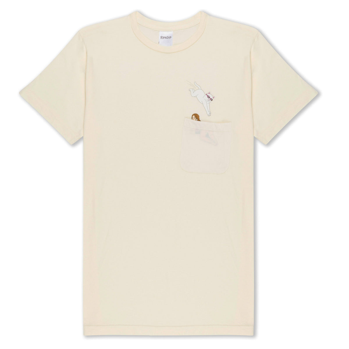 RIPNDIP Jumpin In Pocket Tee (Natural)