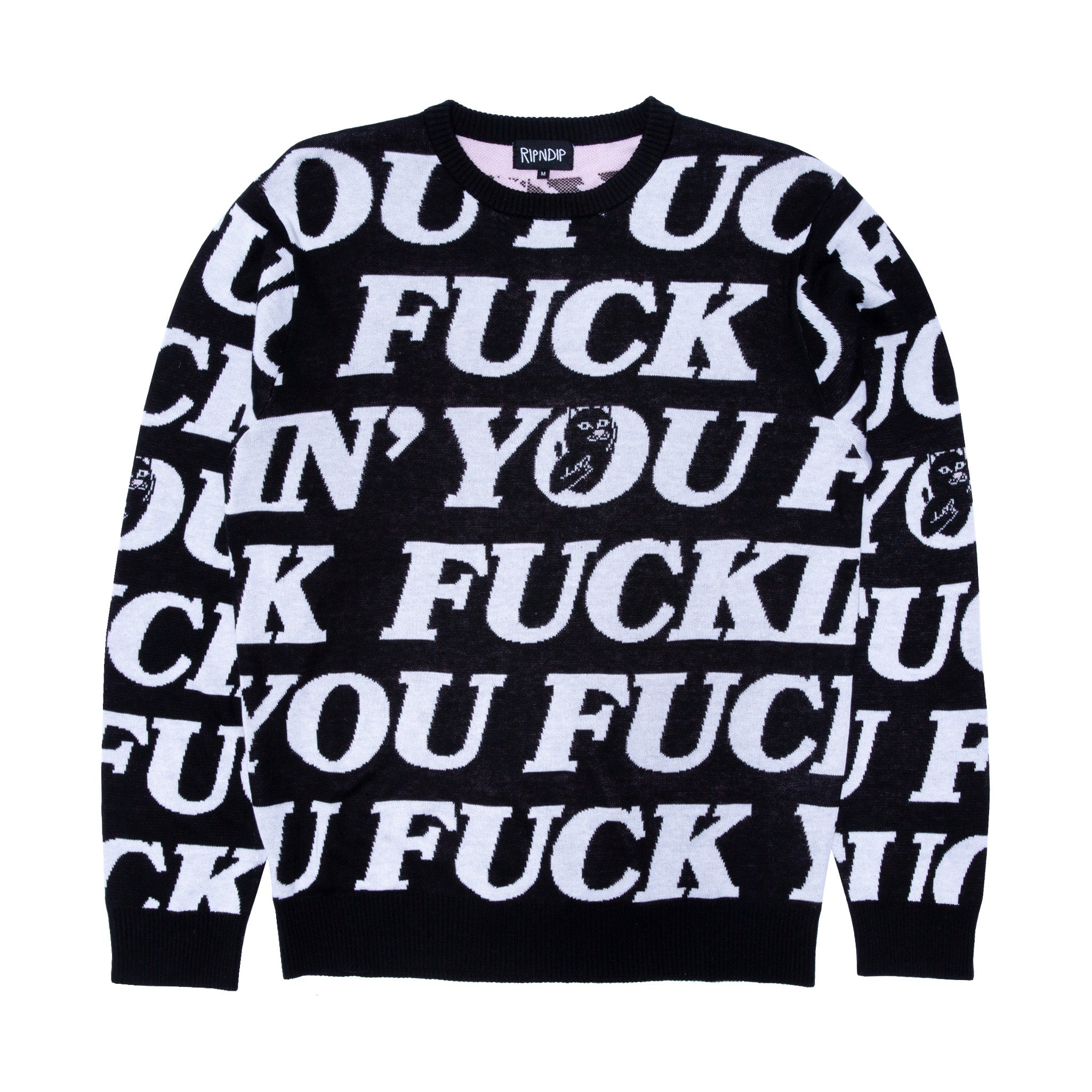 RIPNDIP Fuck You Knit Sweater (Black)