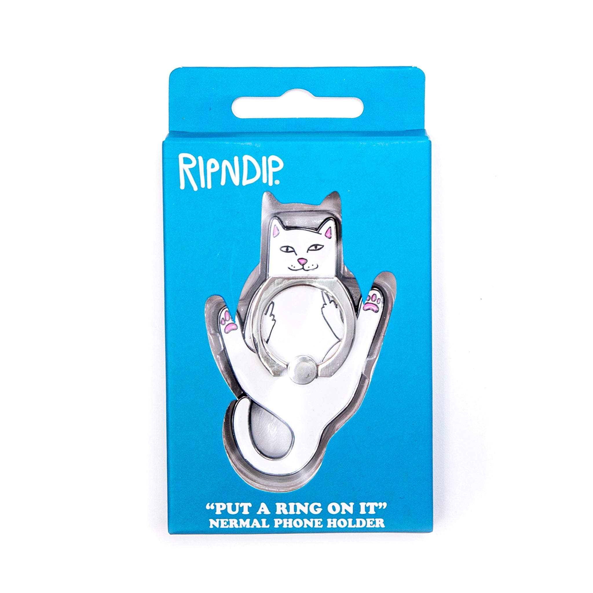 RipNDip Lord Nermal Phone D-Ring (White)