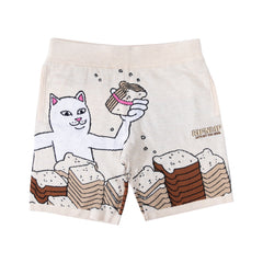 RIPNDIP Lets Get this Bread Knit Shorts (Natural)