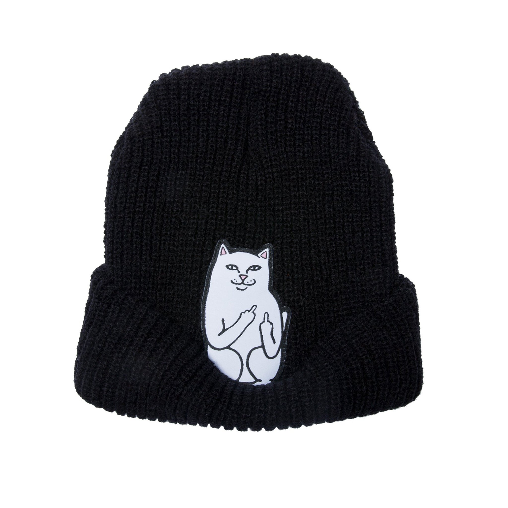 337681 Lord Nermal Ribbed Beanie (Black)