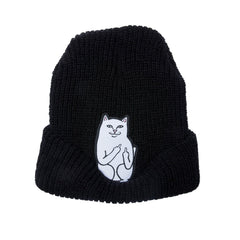 337681 Lord Nermal Ribbed Beanie (Black)